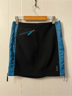 Skhoop Winter Mini Skirt Zip Outdoor Blue Black Insulated Ski Sweden Cold Layer